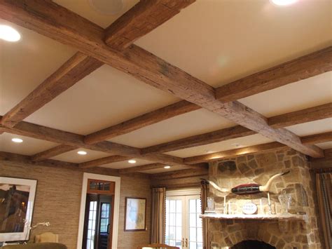 solid wood beams for ceiling.